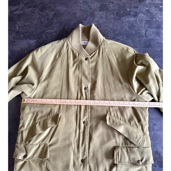 Calvin Klein Vintage Chore Barn Coat Women's 10 Green Quilted Lined Adirondack - Picture 14 of 15